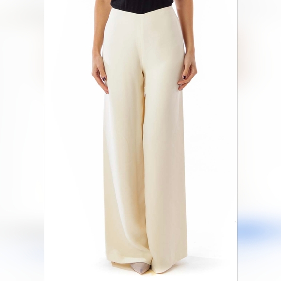 Lauren Ralph Lauren Pants - New 💯% Silk Lauren Ralph Lauren 10 Cape Grace Colonial Cream WideLeg Dress Pant